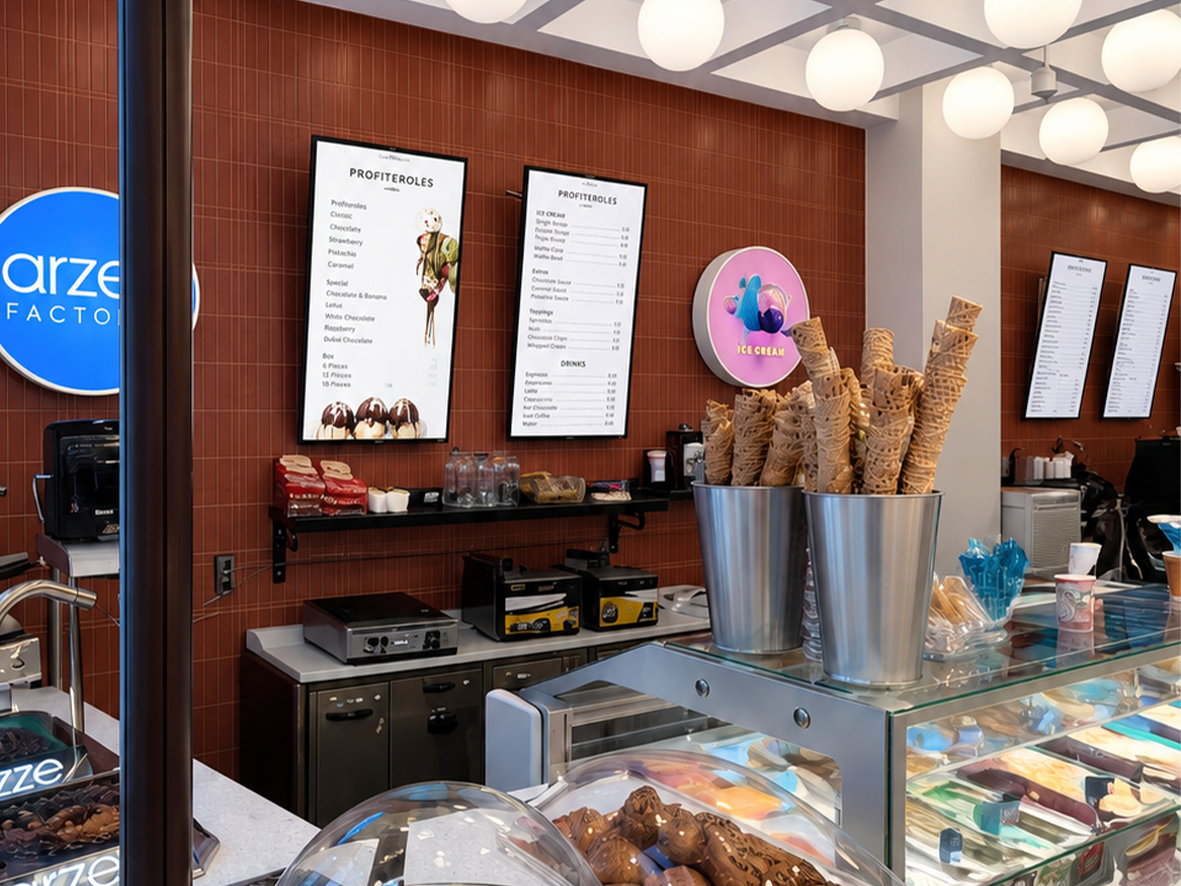 Arzen Factory Kadıköy Digital Menuboard Projesi