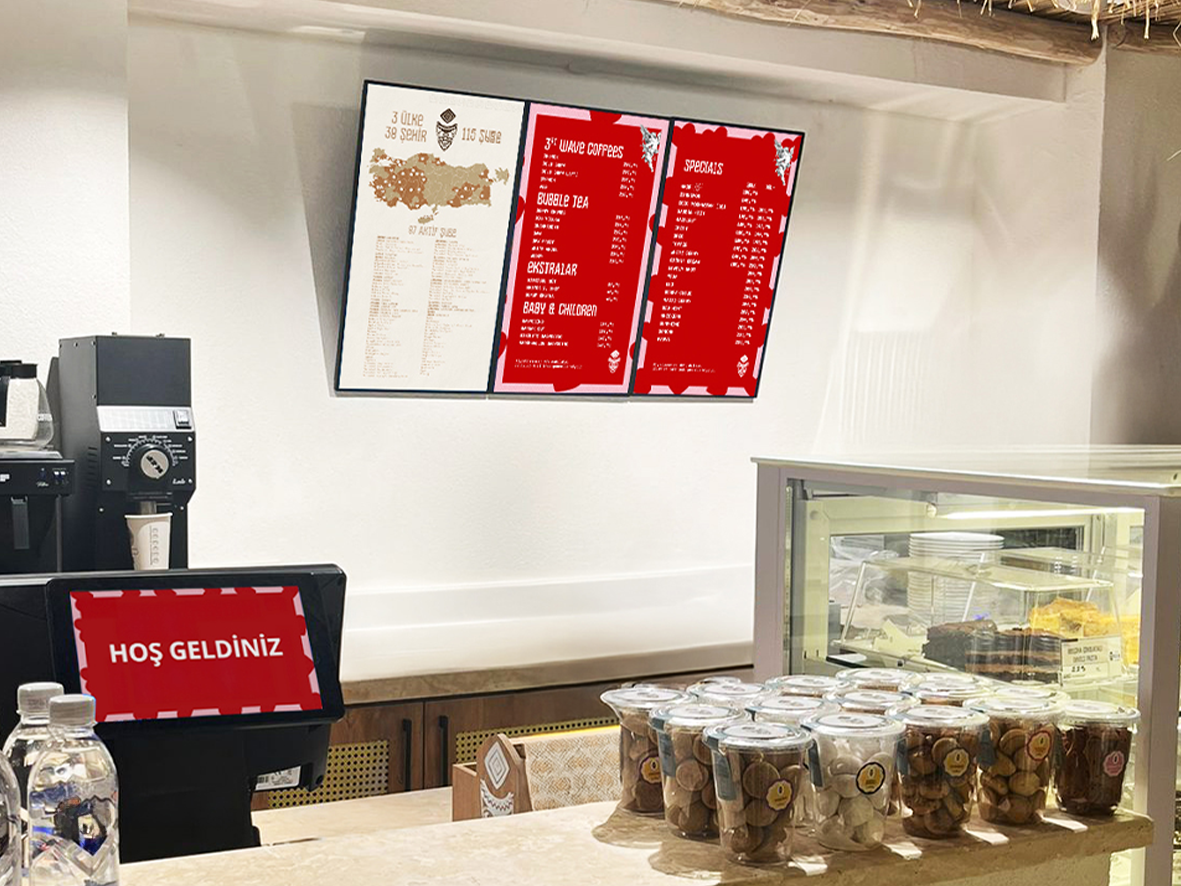Gua Coffee Company Digital Menuboard Projeleri