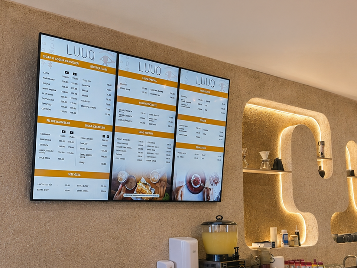 Luuq Kafe Menuboard Projesi