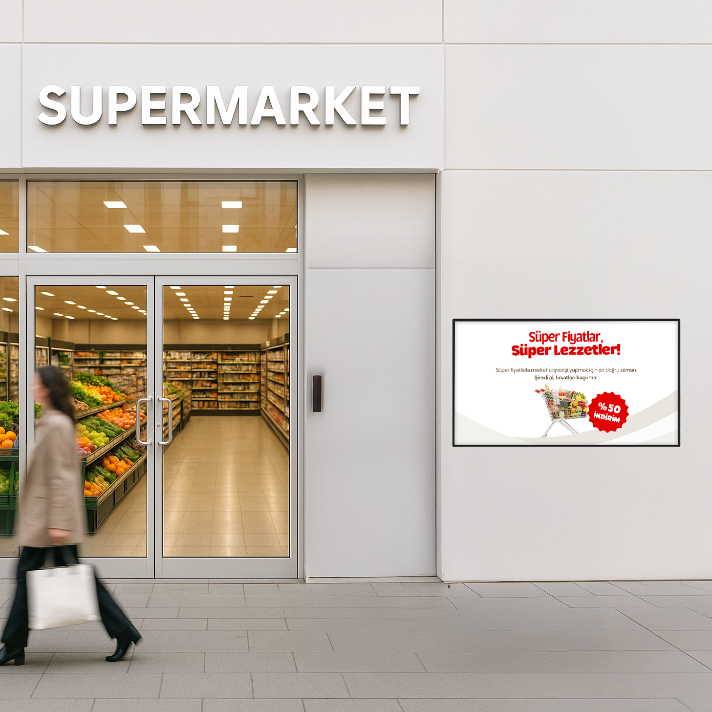 Slim Digital Signage konsept görseli