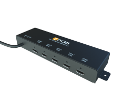 4'LÜ MONİTÖR ÇOĞALTICISI 9-36 VDC GİRİŞLİ KABLO KİLİT KORUMALI EMS04