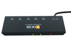 4'LÜ MONİTÖR ÇOĞALTICISI 9-36 VDC GİRİŞLİ KABLO KİLİT KORUMALI EMS04