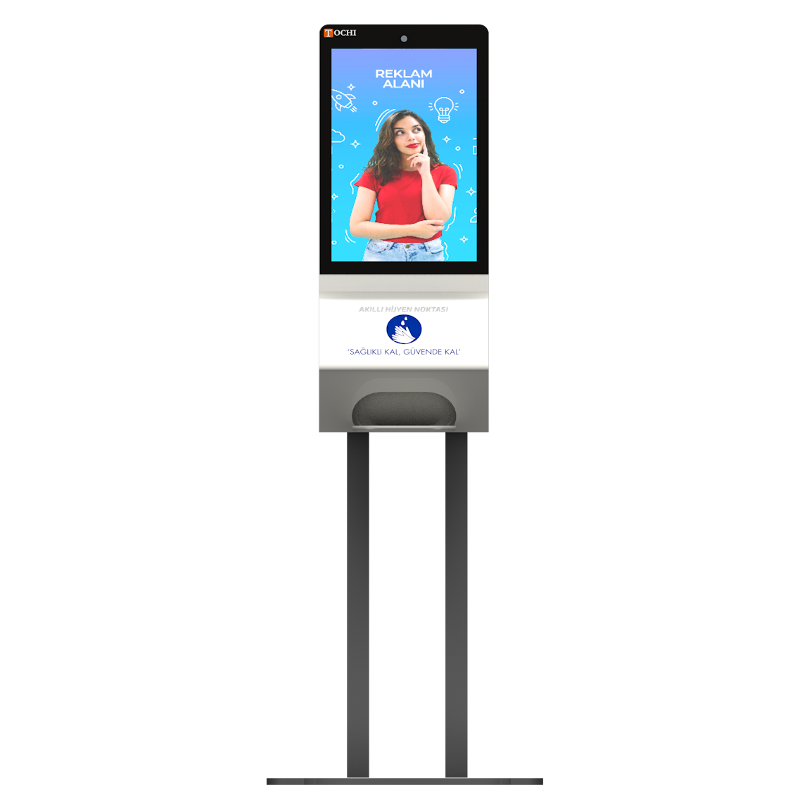 Akıllı Hijyen Noktası Digital Signage ve Dezenfektan