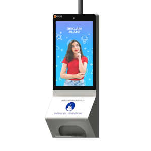 Akıllı Hijyen Noktası Digital Signage ve Dezenfektan