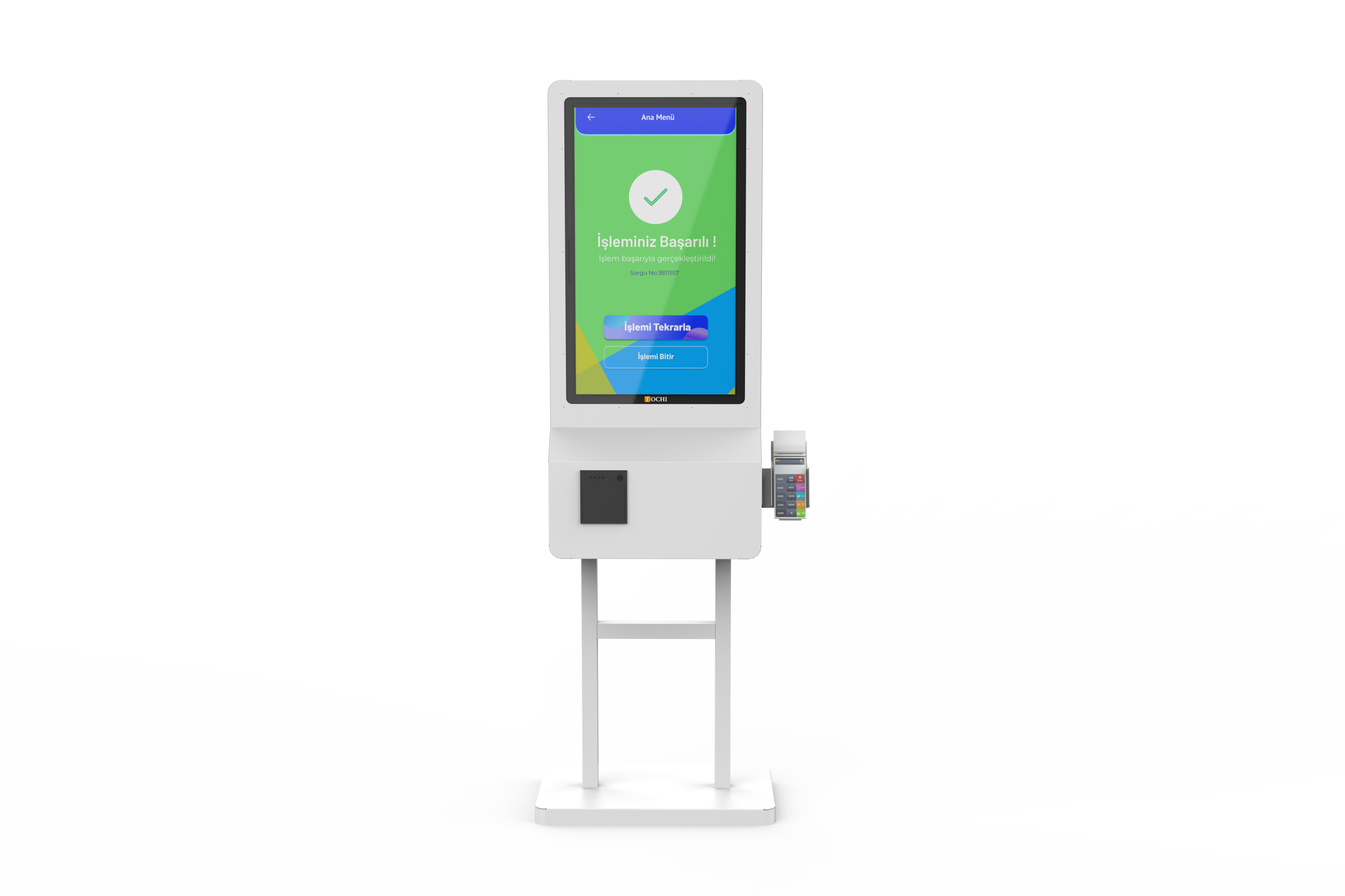 24.0 INCH 2D BARKOD OKUYUCU + KAMERALI ÖDEME KIOSKU